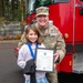 Third-grader Shelbie McQueen from Camas, Washington, is recognized for her exceptional courage and quick thinking