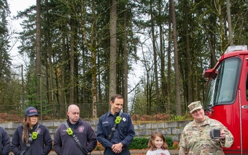 Third-grader Shelbie McQueen from Camas, Washington, is recognized for her exceptional courage and quick thinking