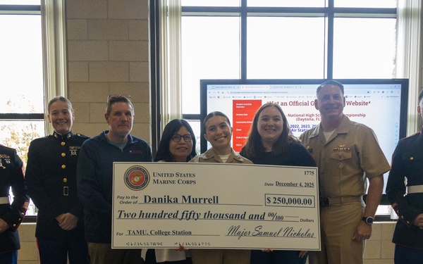 Recruiting Sub-Station Georgetown NROTC Check Presentations
