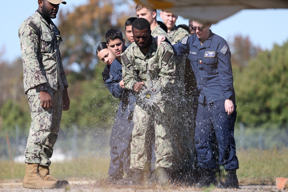JFK Sailors Attend Aircraft Firefighting Training