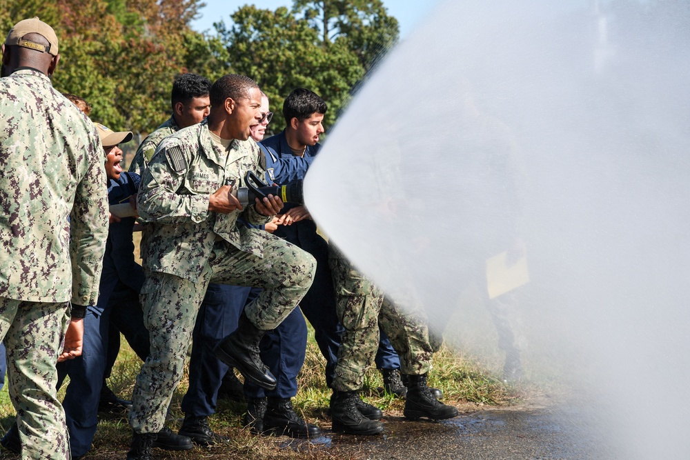 JFK Sailors Attend Aircraft Firefighting Training