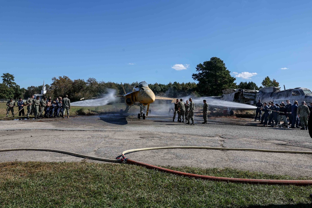 JFK Sailors Attend Aircraft Firefighting Training