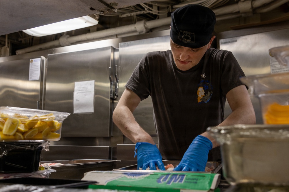 Abraham Lincoln conducts routine operations