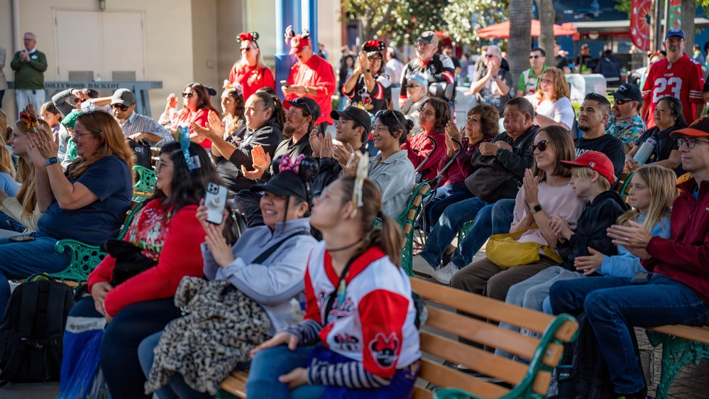 Band of the Golden West performs with Latvian National Guard Orchestra at Disneyland