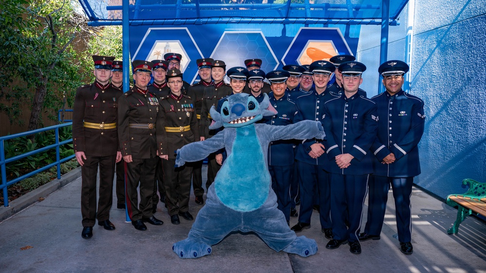 Band of the Golden West performs with Latvian National Guard Orchestra at Disneyland