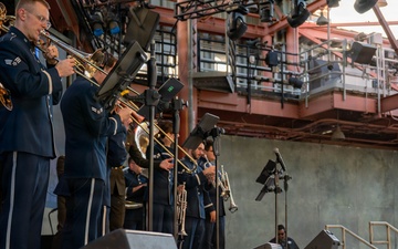 Band of the Golden West performs with Latvian National Guard Orchestra at Disneyland