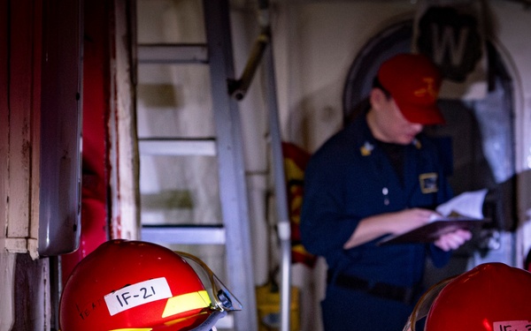 Nimitz Conducts a General Quarters Drill