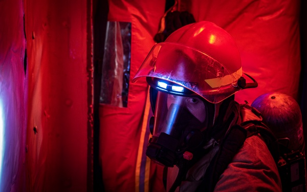 Nimitz Conducts a General Quarters Drill