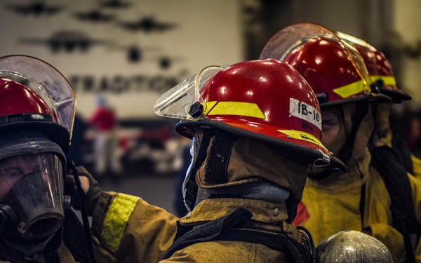 Nimitz Conducts a General Quarters Drill