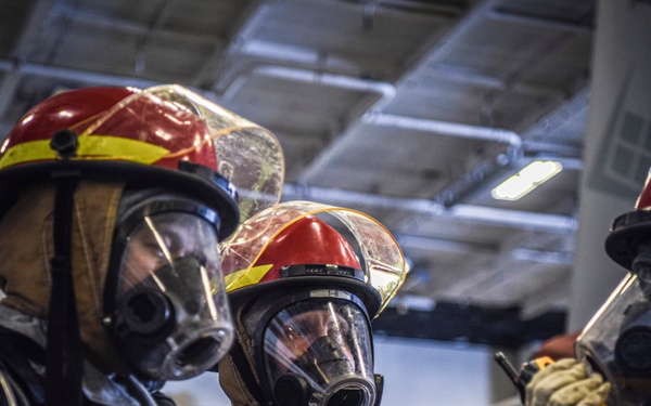 Nimitz Conducts a General Quarters Drill