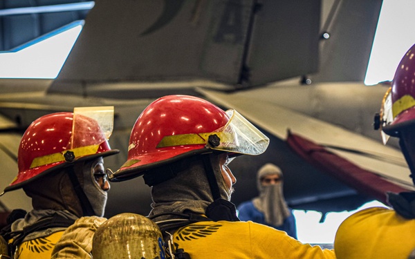 Nimitz Conducts a General Quarters Drill