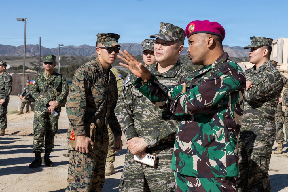 Multilateral key military leaders observe operations during Steel Knight 25