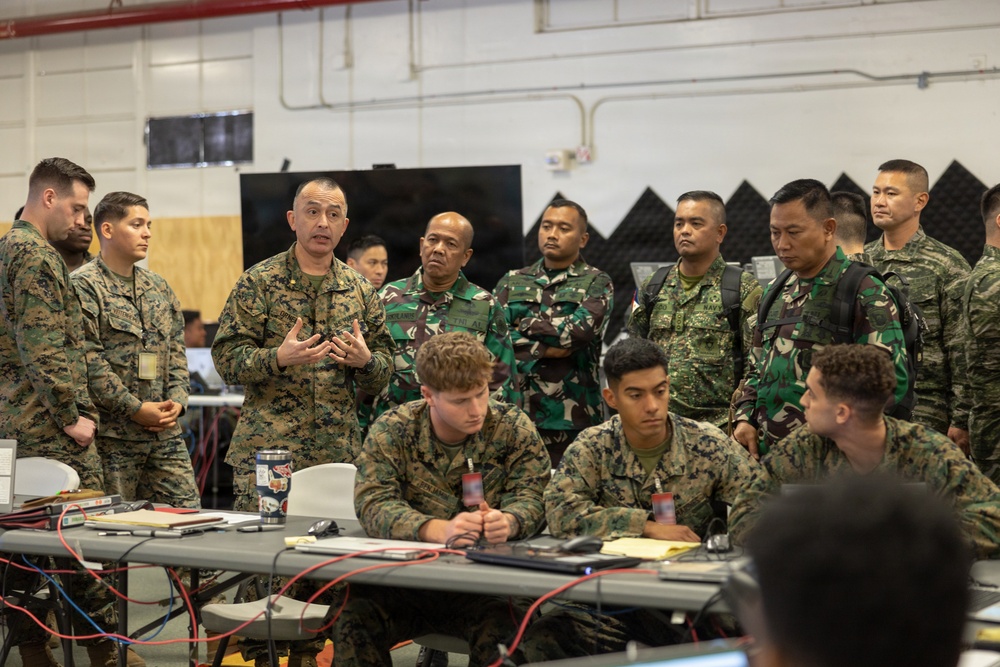 Multilateral key military leaders observe operations during Steel Knight 25