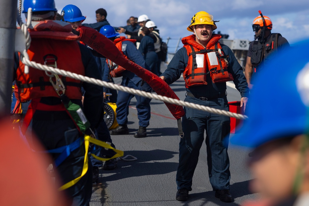 Spruance conducts routine operations