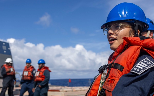 Spruance conducts routine operations