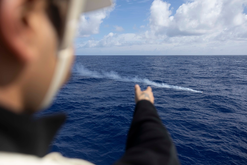 Spruance conducts routine operations