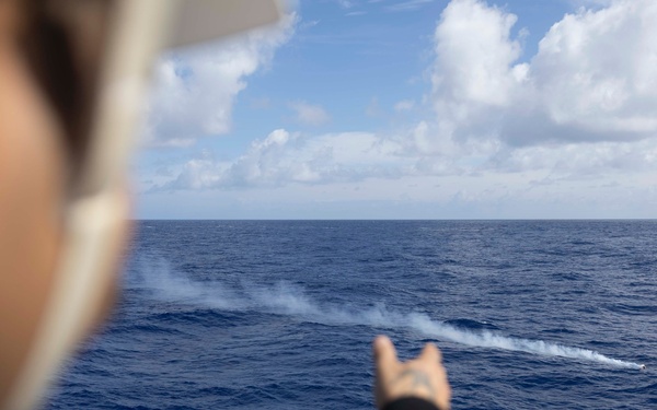 Spruance conducts routine operations