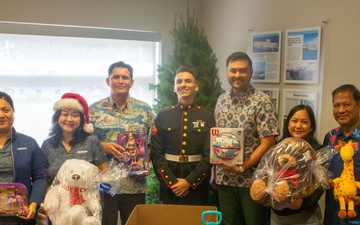Marines with Camp Blaz collect toys for Toys for Tots 2025