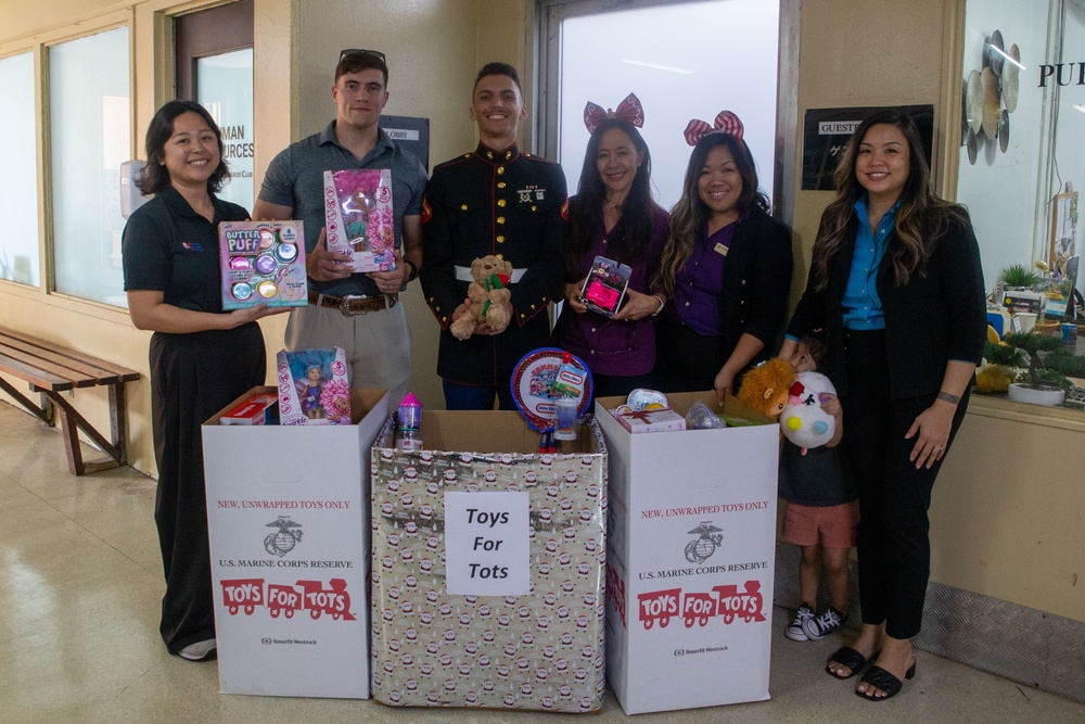 Marines with Camp Blaz collect toys for Toys for Tots 2025