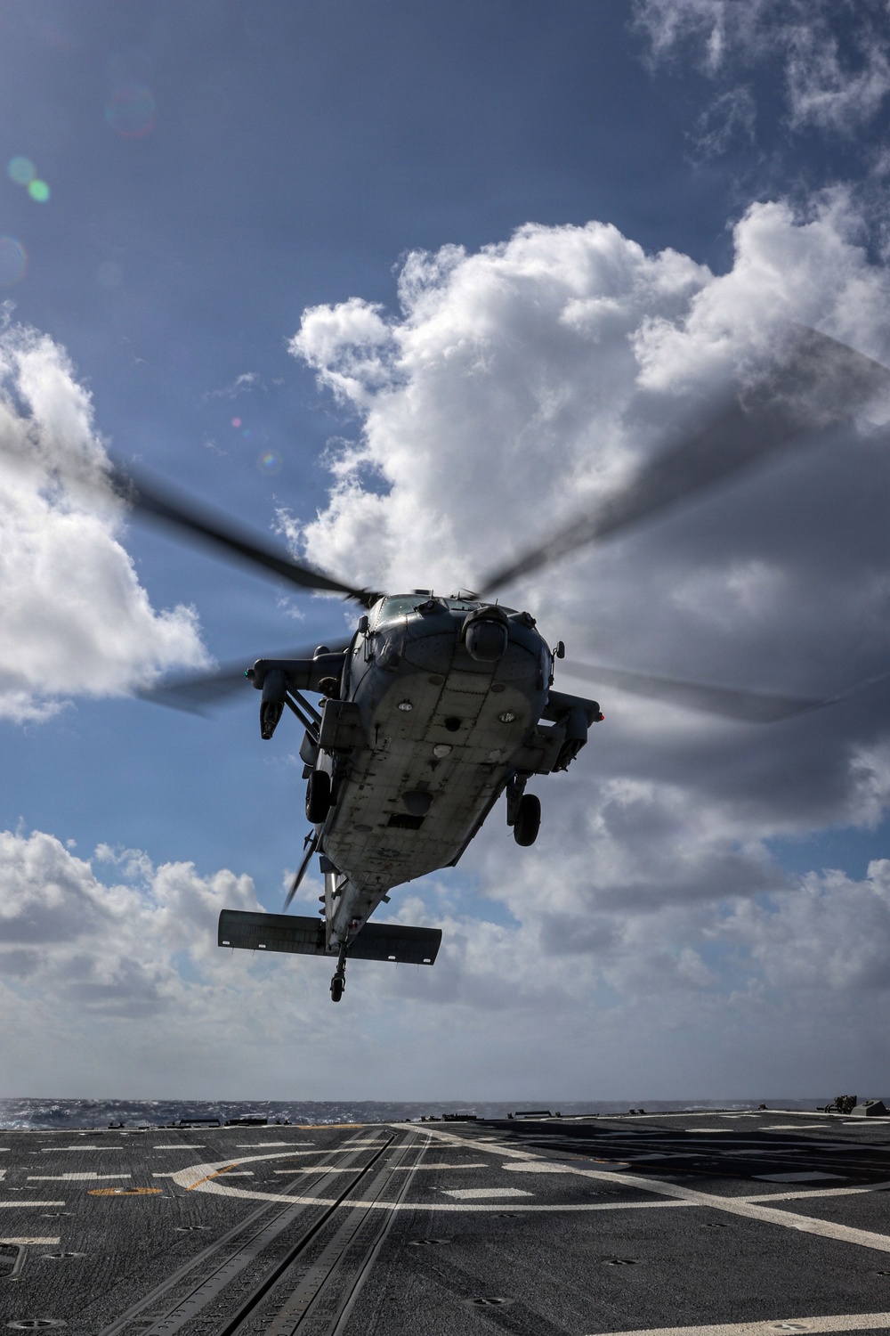 USS Frank E. Petersen Jr. conducts flight operations
