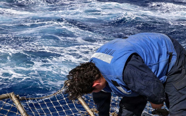 USS Frank E. Petersen Jr. conducts flight operations