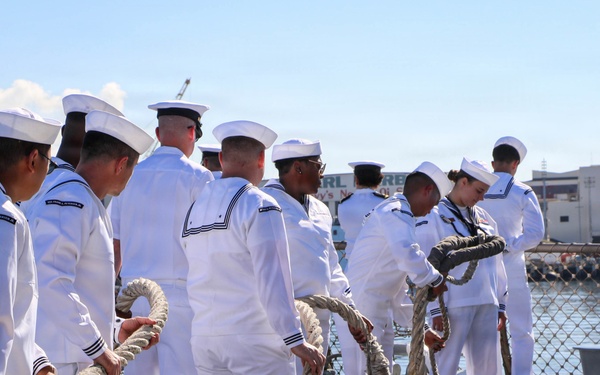 USS Frank E. Petersen Jr. departs Pearl Harbor