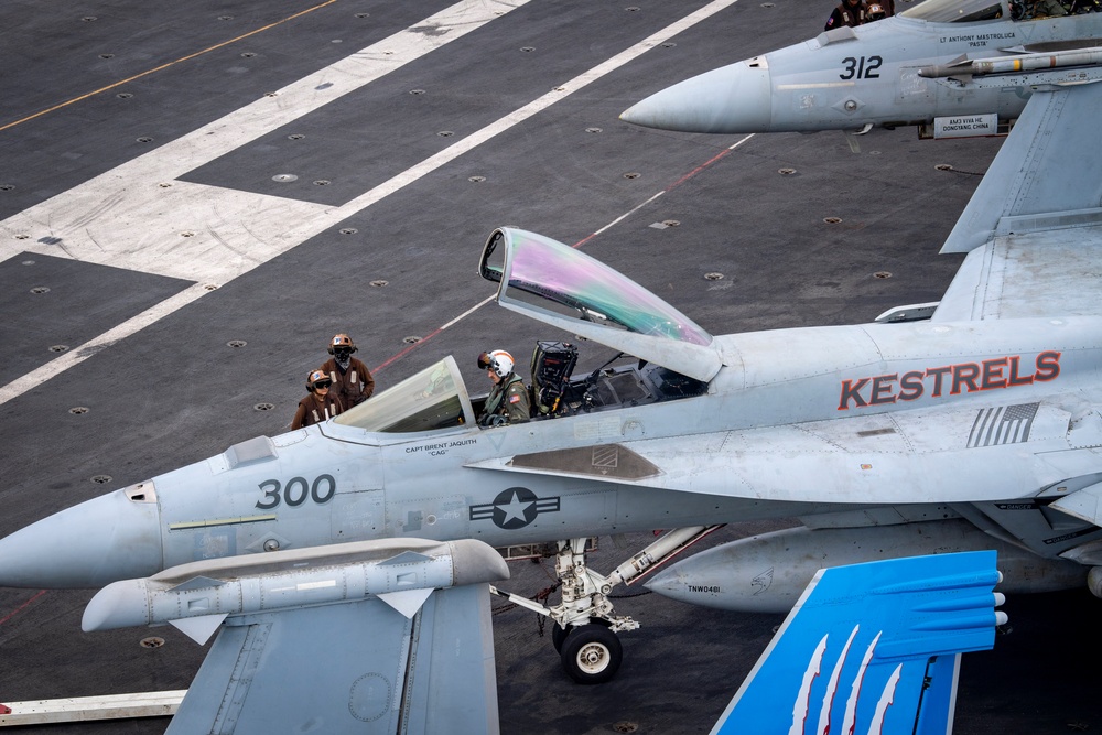 Nimitz Sailors Conduct Flight Operations