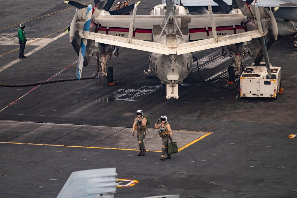 Nimitz Sailors Conduct Flight Operations