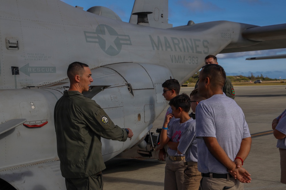 Young Marines Program visits MAG-24