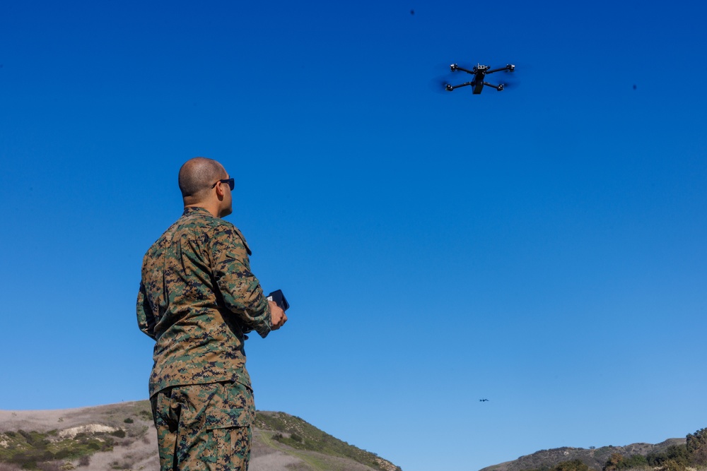 U.S. Marines with 1st MLG fly Unmanned Aircraft System during Steel Knight 25