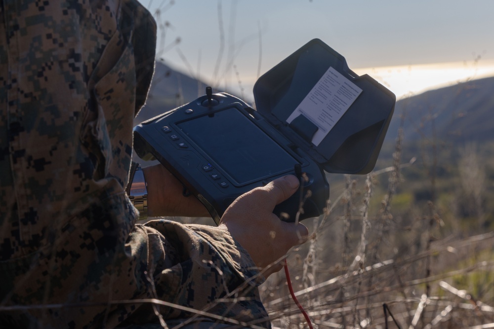 U.S. Marines with 1st MLG fly Unmanned Aircraft System during Steel Knight 25