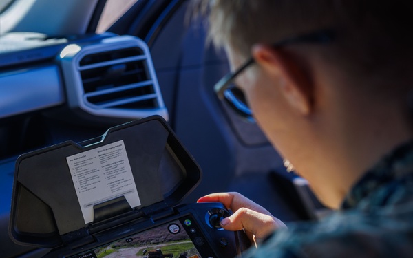 U.S. Marines with 1st MLG fly Unmanned Aircraft System during Steel Knight 25