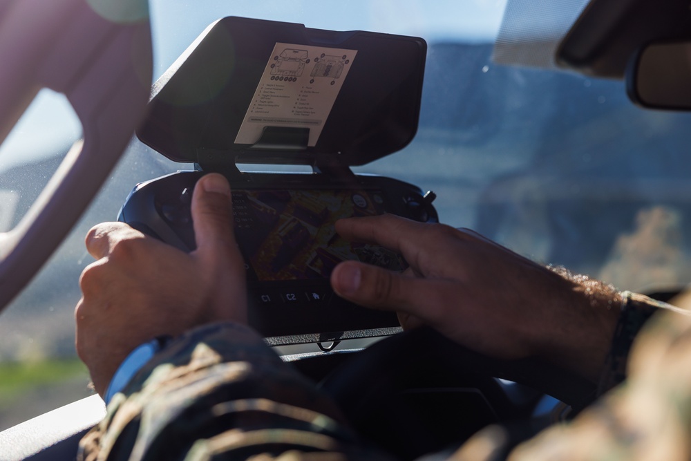 U.S. Marines with 1st MLG fly Unmanned Aircraft System during Steel Knight 25
