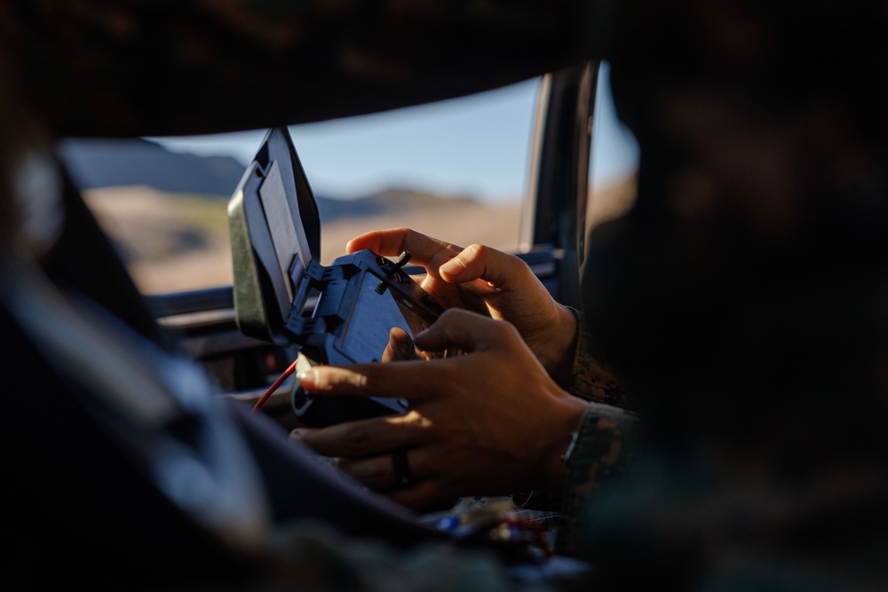 U.S. Marines with 1st MLG fly Unmanned Aircraft System during Steel Knight 25