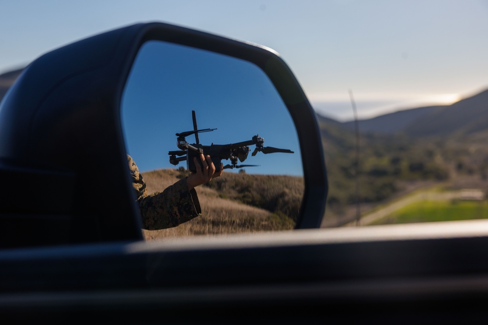 U.S. Marines with 1st MLG fly Unmanned Aircraft System during Steel Knight 25