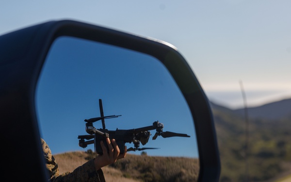 U.S. Marines with 1st MLG fly Unmanned Aircraft System during Steel Knight 25