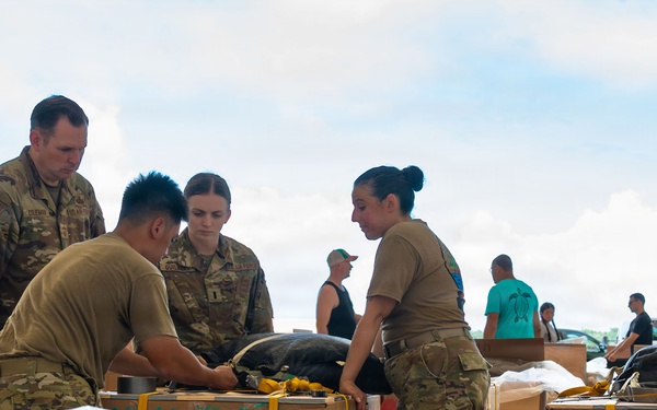 Wrapped up, packed up! 374 AEW readies bundles for OCD25 airdrops