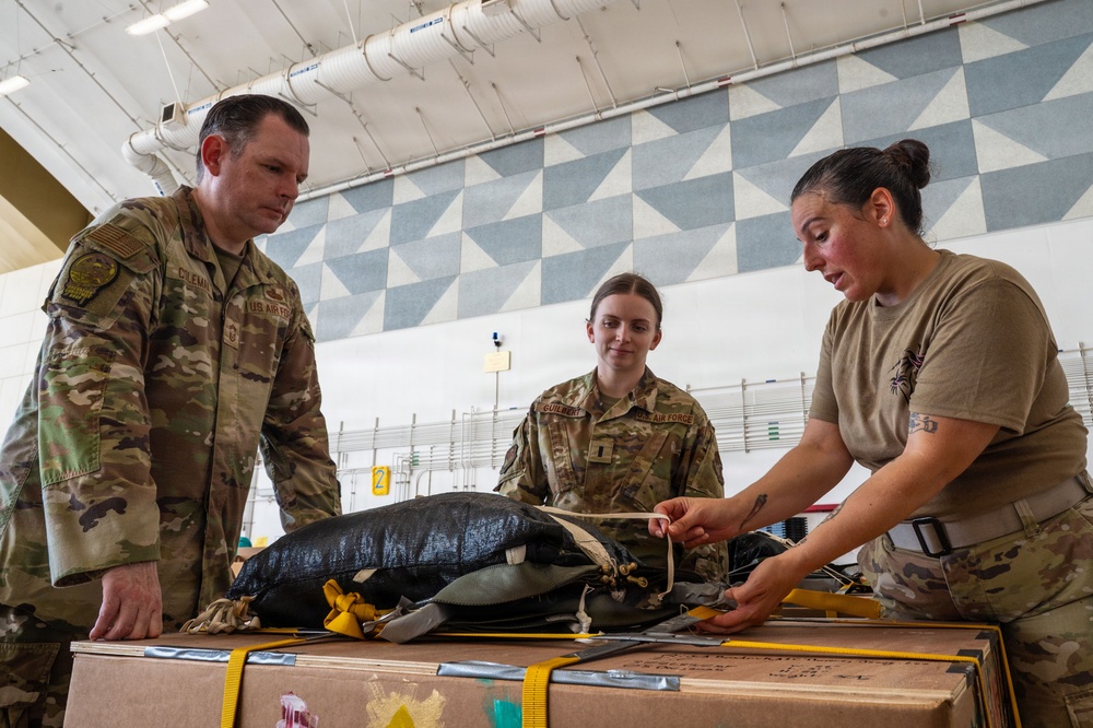 Wrapped up, packed up! 374 AEW readies bundles for OCD25 airdrops
