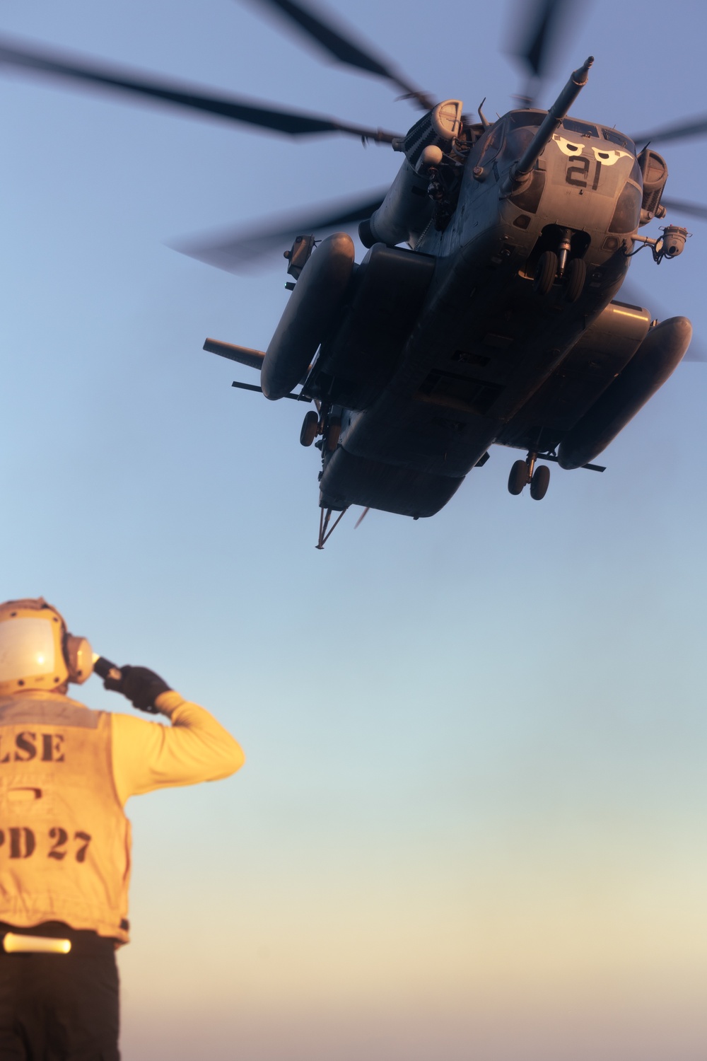 11th MEU Marines and Sailors Conduct Deck Landing Qualifications Aboard USS Portland