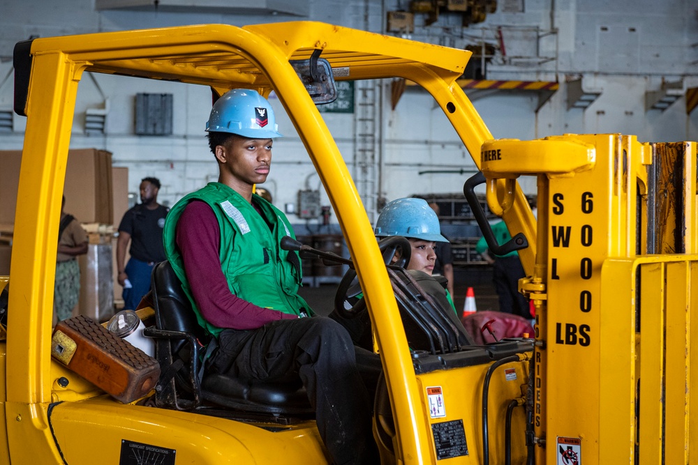 Nimitz Conducts a Replenishment-at-Sea