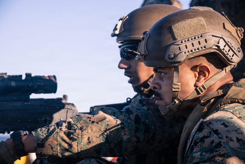 11th MEU Marines and Sailors conduct Defense of the Amphibious Task Force Drills aboard USS Portland