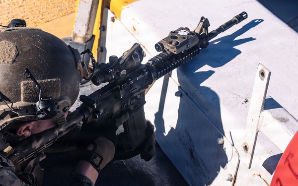 11th MEU Marines and Sailors conduct Defense of the Amphibious Task Force Drills aboard USS Portland
