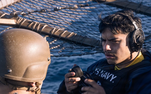 11th MEU Marines and Sailors conduct Defense of the Amphibious Task Force Drills aboard USS Portland