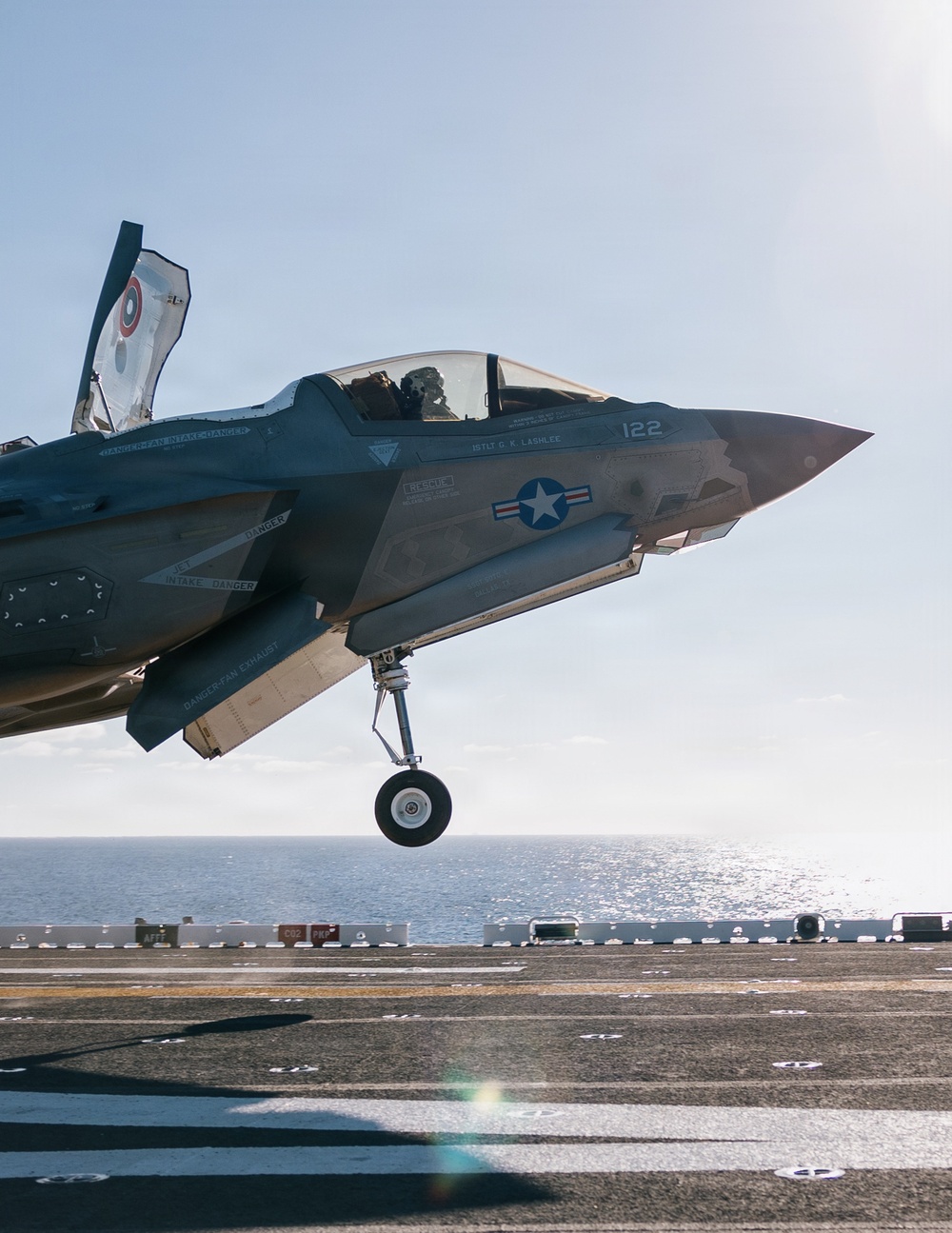 11th MEU Marines, Sailors Conduct F-35B Deck Landing Qualifications