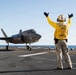 11th MEU Marines, Sailors Conduct F-35B Deck Landing Qualifications