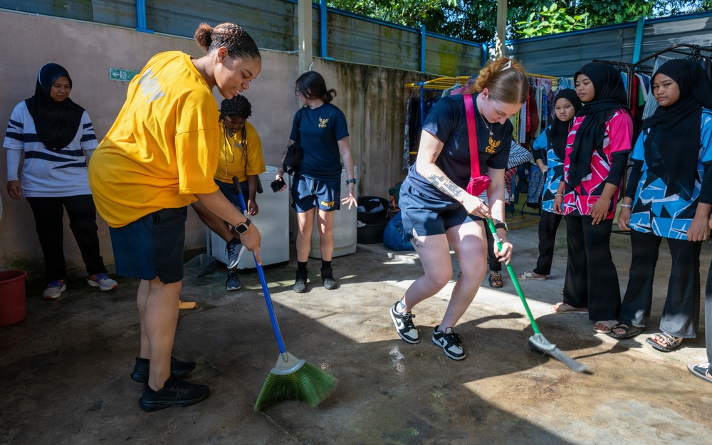 CARAT Malaysia 2025: U.S. Sailors provide support at Local Orphanage