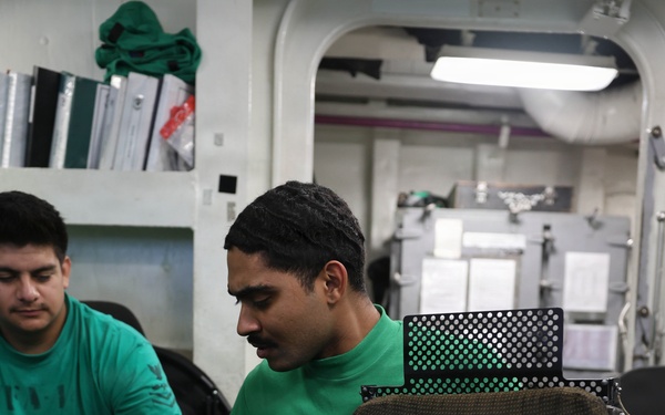 Abraham Lincoln conducts routine operations