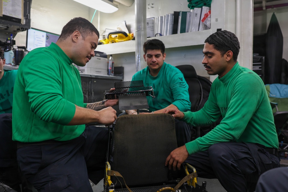 Abraham Lincoln conducts routine operations