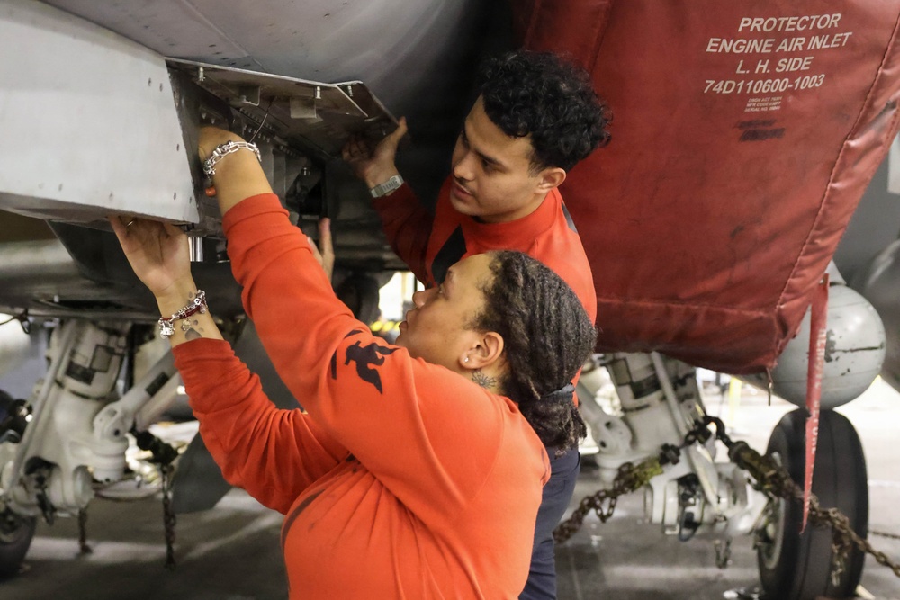 Abraham Lincoln conducts routine operations