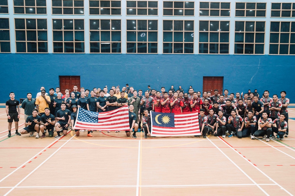 MRF-SEA, US Navy, Royal Malaysian Navy Compete in Sports Day Event during CARAT Malaysia 2025